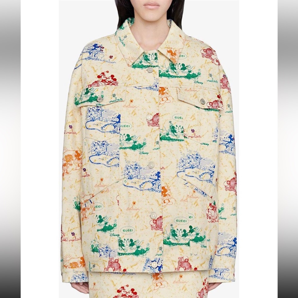 Gucci X Disney Mickey And Minnie Jacket